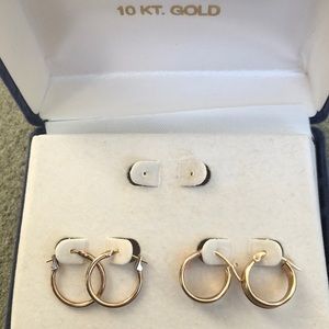 10k gold hoop earrings
